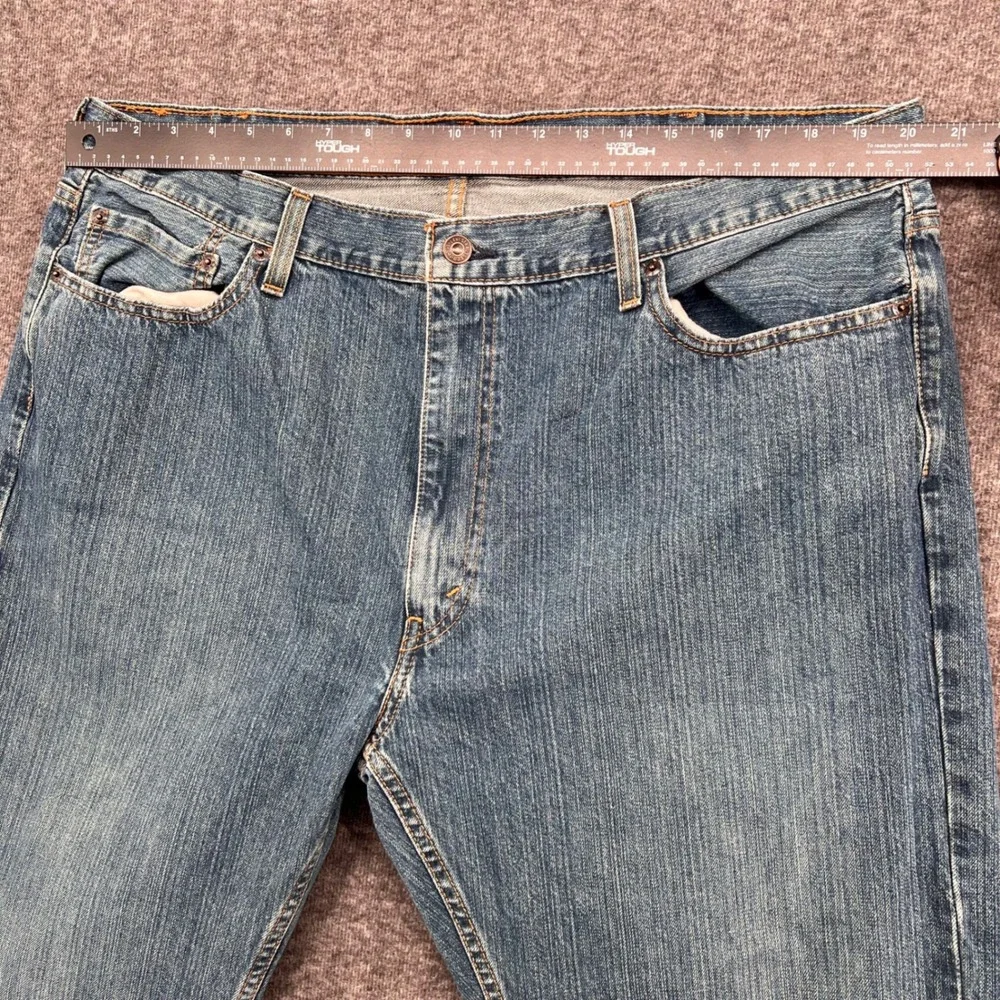 Levis 559 Relaxed Straight Jeans Mens 42x32 Medium‎ Wash Blue Denim 100% Cotton